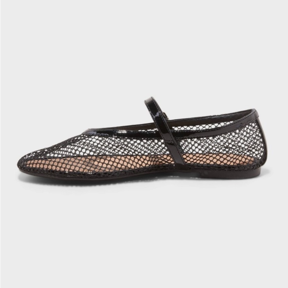 Issa Mesh Mary Jane Ballet Flats with Memory Foam Insole - A New Day™ Jet
Black - Picture 3 of 5